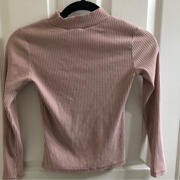 Pink ribbed long sleeve - Picture 1 of 2